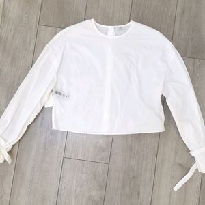aritzia wilfred elodie white blouse size xs